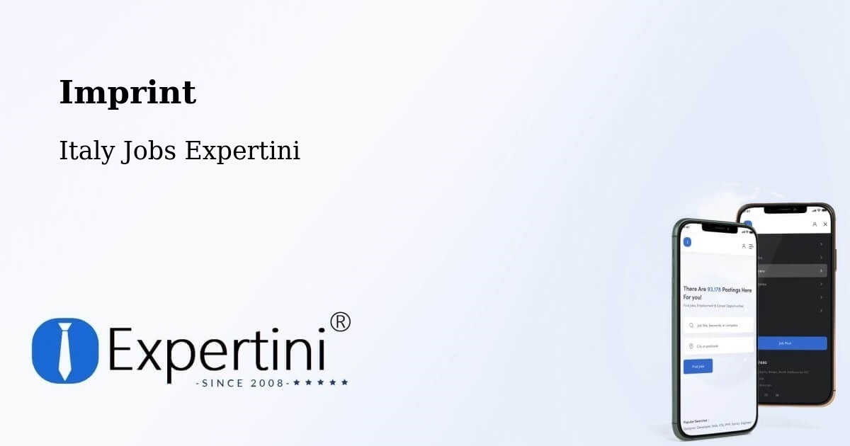 Imprint – Viganò - Italy Jobs Expertini